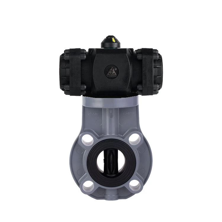 Pneumatic Actuated CPVC Butterfly Valve