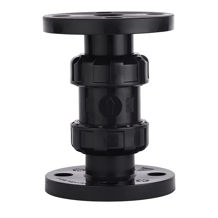 Falf Gwirio Swing PVC Gwir Undeb Flanged